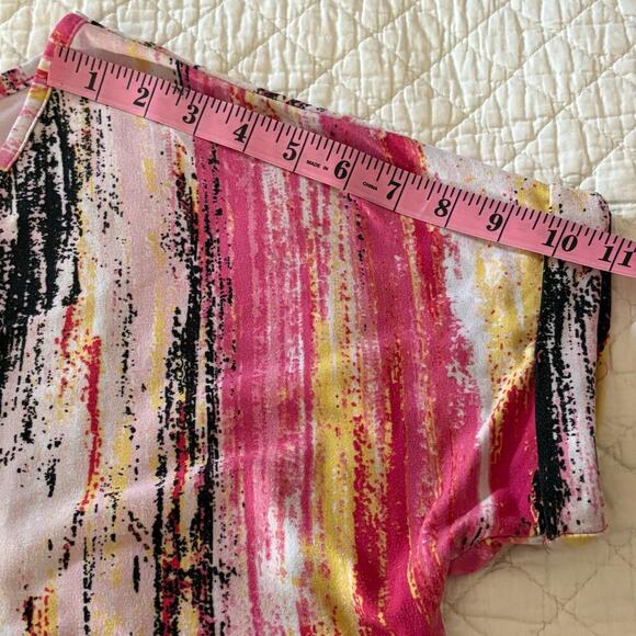 URBANAGE Vibrant Lounge Dress Sz 1X Dramatic Hippie Retro 70s Lagen Look Relaxed - Picture 8 of 8